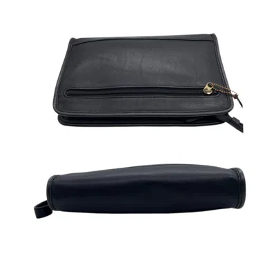 Pre-owned Coach Black Leather Clutch Bag ()