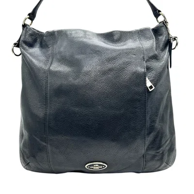 Pre-owned Coach Black Leather Handbag Shoulder Bag ()