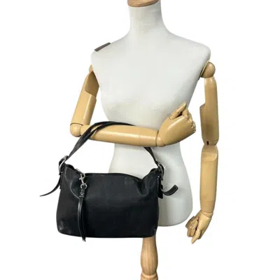 Pre-owned Coach Black Leather Handbag Shoulder Bag ()