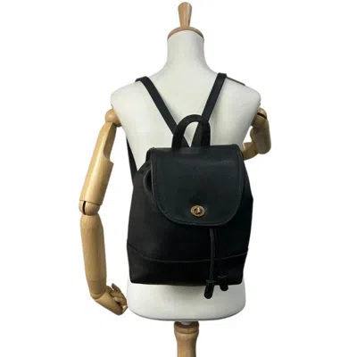 Pre-owned Coach Black Leather Backpack ()