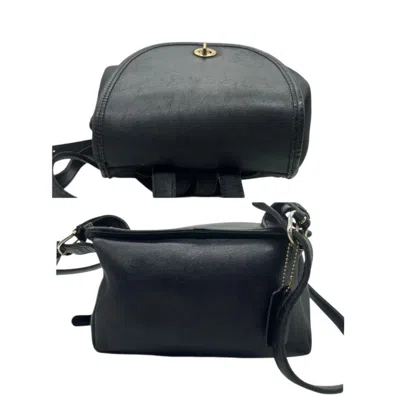 Pre-owned Coach Black Leather Backpack ()