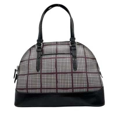 Pre-owned Coach Black Leather Pvc Handbag Tote Bag ()