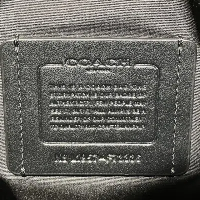 Pre-owned Coach Black Pvc Coated Canvas Leather Shoulder Bag ()