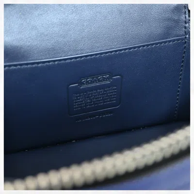 Pre-owned Coach Blue Leather Shoulder Bag ()