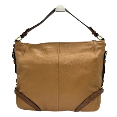 Pre-owned Coach Brown Camel Leather Shoulder Bag ()