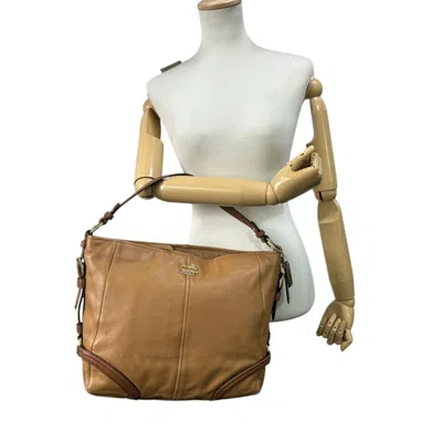 Pre-owned Coach Brown Camel Leather Shoulder Bag ()