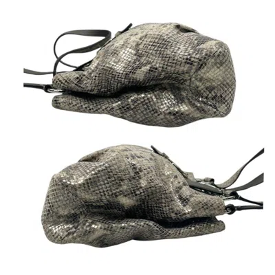 Pre-owned Coach Brown Gray Leather Handbag Tote Bag ()