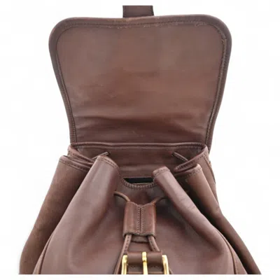Pre-owned Coach Brown Leather Backpack ()
