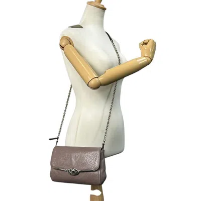 Pre-owned Coach Gray Leather Shoulder Bag ()