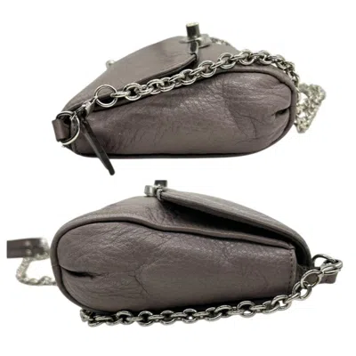 Pre-owned Coach Gray Leather Shoulder Bag ()