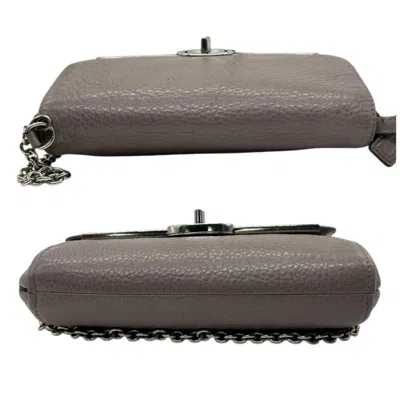 Pre-owned Coach Gray Leather Shoulder Bag ()