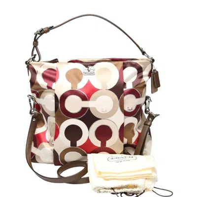 Pre-owned Coach Multi-color Nylon Handbag Tote Bag ()