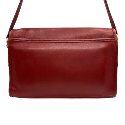 Pre-owned Coach Red Color Leather Shoulder Bag ()