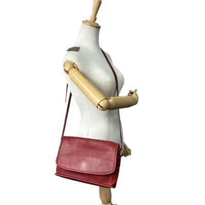 Pre-owned Coach Red Color Leather Shoulder Bag ()