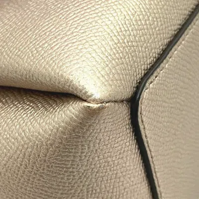 Pre-owned Coach Rose Gold Canvas Leather Handbag Shoulder Bag ()