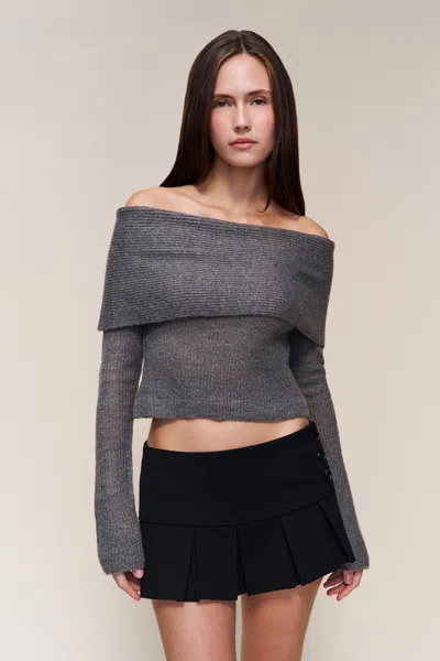 Danielle Guizio Ny Marlowe Top In Gray