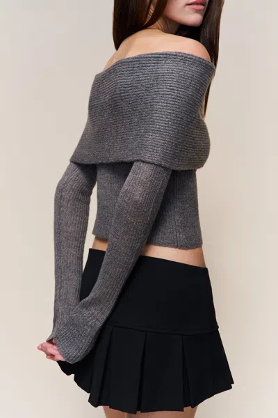 Danielle Guizio Ny Marlowe Top In Gray