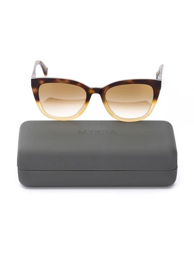 Shop Mykita 'mulberry' Sunglasses - Brown