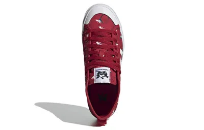 Adidas Originals (wmns) Adidas X Thebe Magugu Nizza Platform Mid 'birds Of Paradise' In Burgundy