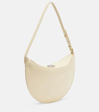 Jacquemus Small Ovalo Leather Bag In Dusty Yellow Women In Yellow