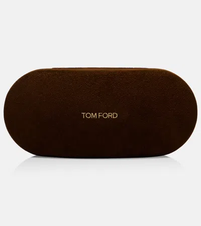 Tom Ford Womens Brown Tr001983 Guillaume Square-frame Acetate Sunglasses In Yellow