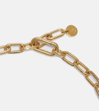 La Doublej Onyx Pendant Necklace In Gold