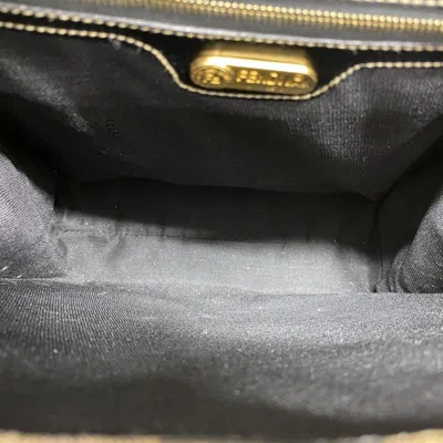Pre-owned Fendi Black Brown Pvc Tote Bag () In Multi