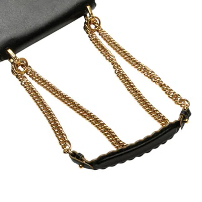 Pre-owned Fendi Black Leather Shoulder Bag ()