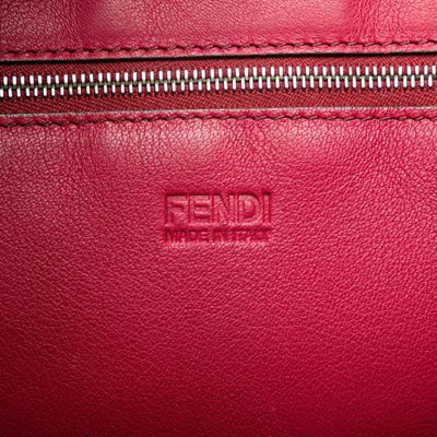 Pre-owned Fendi Black Pink Leather Tote Bag () In Multi