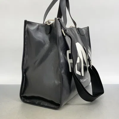 Pre-owned Fendi Black Pvc Tote Bag ()