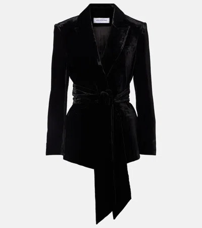 Veronica Beard Issel Velvet Blazer In Black