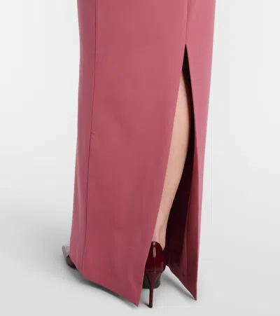 Solace London Magda Asymmetric Gown In Pink