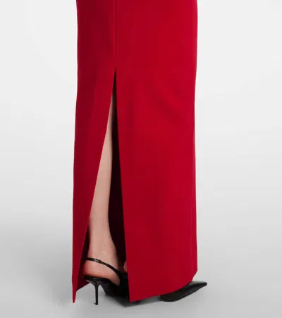 Solace London Anica Off-shoulder Gown In Red