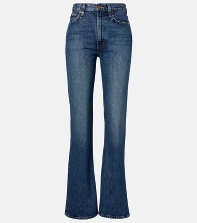 Agolde Leena Flared Jeans In Blue