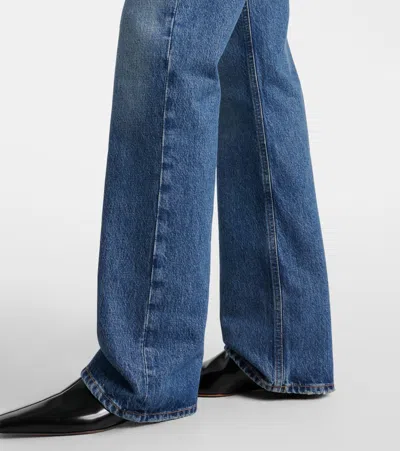 Agolde Leena Flared Jeans In Blue