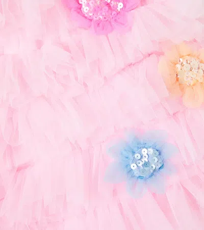 Tutu Du Monde Sunflower Power Embellished Tulle Shorts In Pink