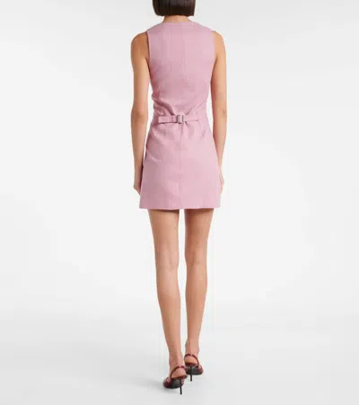 Faithfull Jaques Linen Minidress In Pink