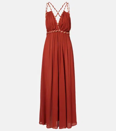 Poupette St Barth Colette Maxi Dress In Brown