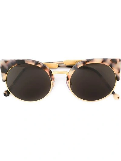 Shop Retrosuperfuture 'ilaria Puma' Sunglasses In Grey