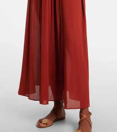 Poupette St Barth Colette Maxi Dress In Brown