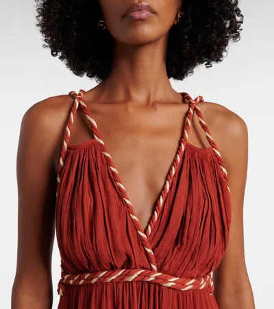 Poupette St Barth Colette Maxi Dress In Brown