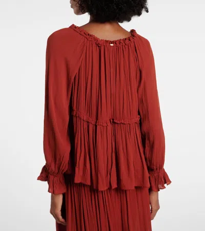 Poupette St Barth Moon Top In Red