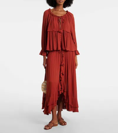 Poupette St Barth Moon Top In Red