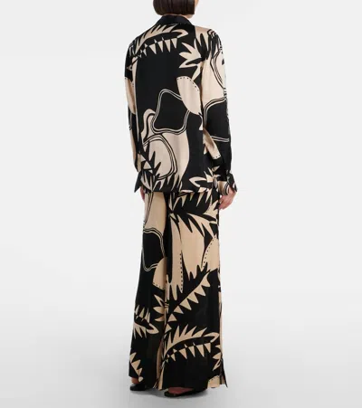 Poupette St Barth Clea Printed High-rise Wide-leg Pants In Multi