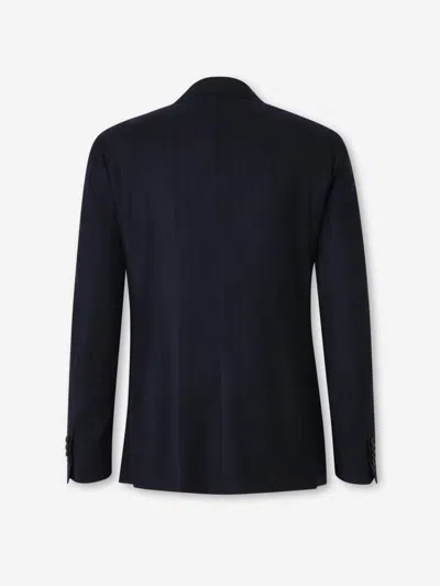 Canali Double-breasted Suit By In Blue