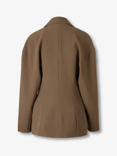 Staud Peak-lapel Single-breasted Blazer In Black