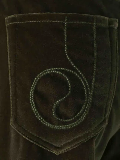 La Doublej Flared Pants In Black