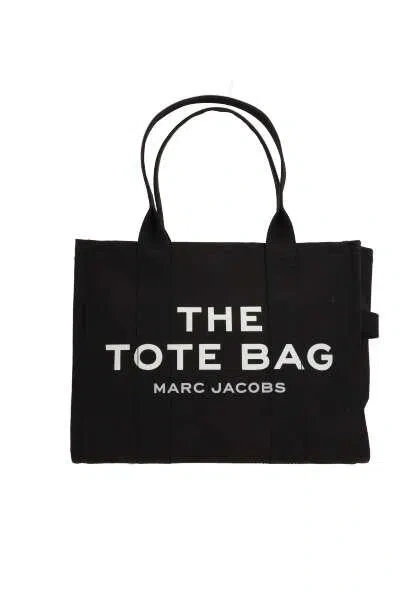 Marc Jacobs The Large Canvas Travel Tote Bag In Black