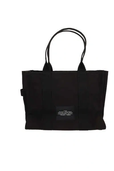 Marc Jacobs The Large Canvas Travel Tote Bag In Black