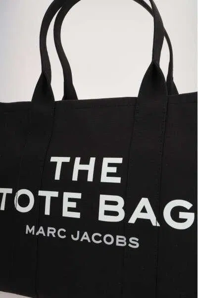 Marc Jacobs The Large Canvas Travel Tote Bag In Black